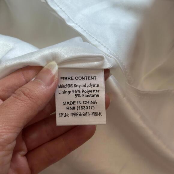 Princess Polly white silky square neck dress - Picture 7 of 7